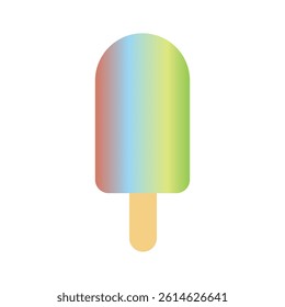 fresh fruit ice cream illustration summer theme element suitable for web design, sticker, promotion, holiday, etc.