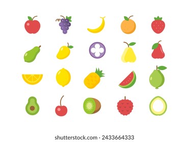 Fresh Fruit Illustration Element Set