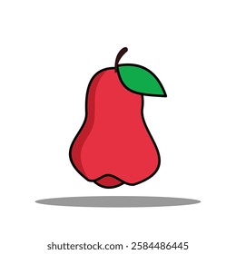 fresh fruit illustration vector icon