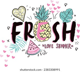 fresh fruit jice love girl