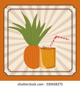 fresh fruit juice design, vector illustration eps10 graphic 