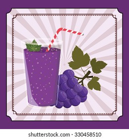 fresh fruit juice design, vector illustration eps10 graphic 