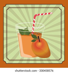 fresh fruit juice design, vector illustration eps10 graphic 