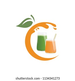 fresh fruit juice, logo icon