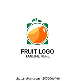 fresh fruit and juice logo illustration vector