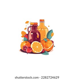 Logo für frische Fruchtsäfte