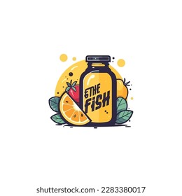 fresh fruit juice water logo