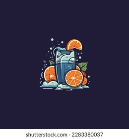 fresh fruit juice water logo