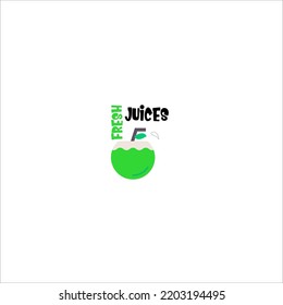 fresh fruit juices logo template