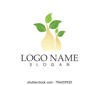 Fresh fruit logo design template