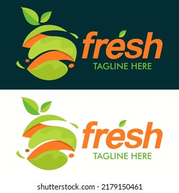 Fresh Fruit Logo Template Design Vector Stock Vector (Royalty Free ...