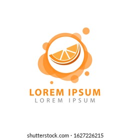 fresh fruit logo vector illustration. fresh fruit juice symbol icon.
