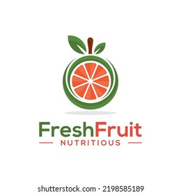 Modernes Farbverlauf-Logo für frisches Obst