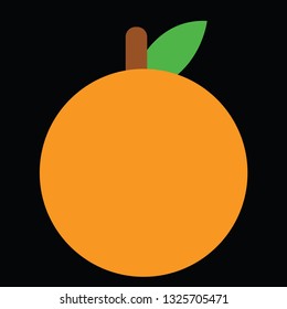 fresh fruit orange icon