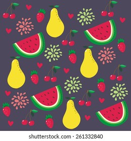  fresh fruit pattern