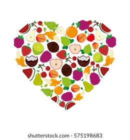 fresh fruit pattern background