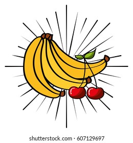 fresh fruit premium quality vector illustration design