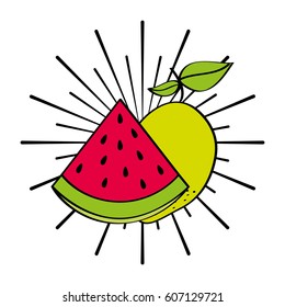 fresh fruit premium quality vector illustration design