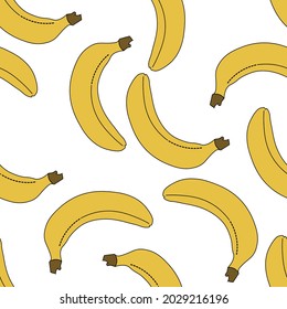 Fresh fruit seamless pattern. Design for wrapping paper, textile, background stuffing, vector illustration.