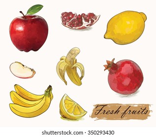 fresh fruit set