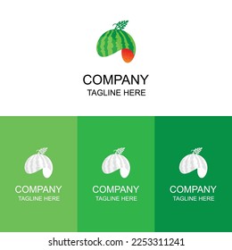 fresh fruit simple logo design