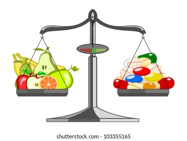 Fresh fruit versus pile tablets