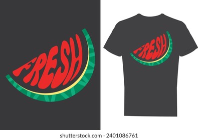 Fresh fruit watermelon t-shirt design ideas