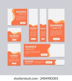 Fresh fruits and berries delivery web banner design template. Vector flyer with text space. Advertising placard with customized copyspace. Promotional printable poster for advertising. Graphic layout