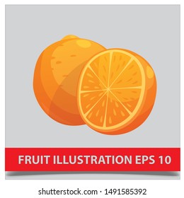 Fresh fruits illustration eps 10