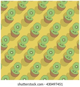 FRESH FRUITS PATTERNS. KIWIS