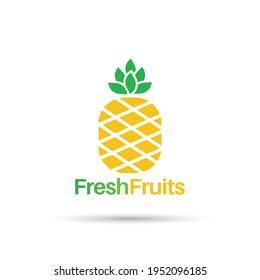Fresh Fruits shop vector logo design  - Fruits logo design Fresh, original and full vector design. It is high resolution, editable and printable.