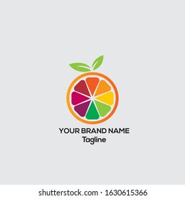 fresh Fruits vector logo design