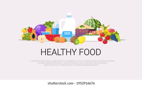 fresh fruits vegetables plant based milk raw organic products composition natural healthy food concept vegan protein horizontal copy space