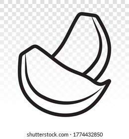 fresh garlic cloves line art icon for apps and websites
