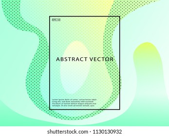 Fresh geometric background with fluid shapes. 