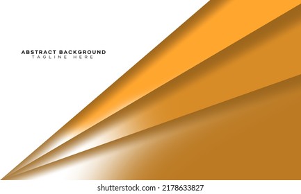 Fresh glowing orange abstract web on geometric background and layers of vector elements for presentation design.