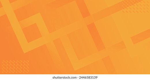Fresh glowing orange gradient web abstract background geometry and layer elements vector.
