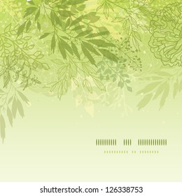 Fresh glowing spring plants square template background
