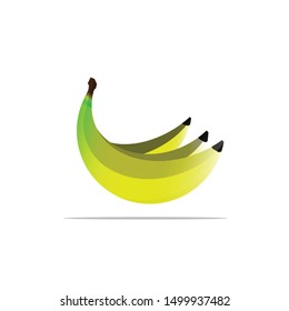 Fresh Gradient Banana Fruit flat logo