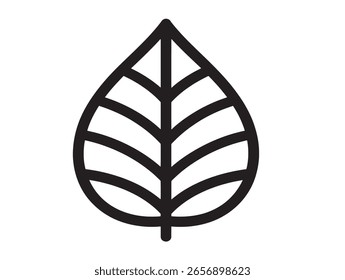 Fresh Gradient Leaf Symbol Icon Vector Design