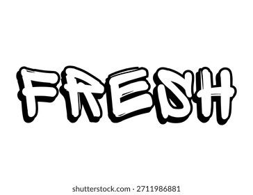 Fresh graffiti word Vector fuente
Palabra de fuente del Vector en un fondo blanco