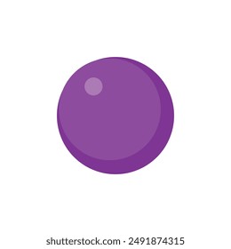 Fresh Grape fruit flat design isolated on white background vector.