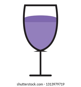 Fresh grape juice. Grape juice on a Glass