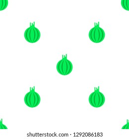 Fresh graphic illustration with flat modern gooseberry. Seamless image.