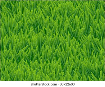 Fresh grass seamless vector pattern.