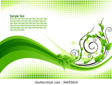 Fondo verde fresco