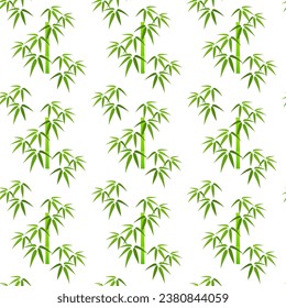 Fresh green bamboo seamless pattern