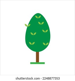 Fresh Green Big Tree Element Image