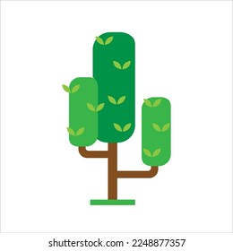 Fresh Green Big Tree Element Image