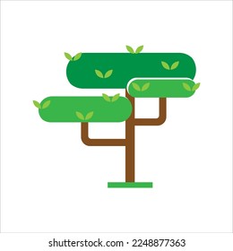 Fresh Green Big Tree Element Image